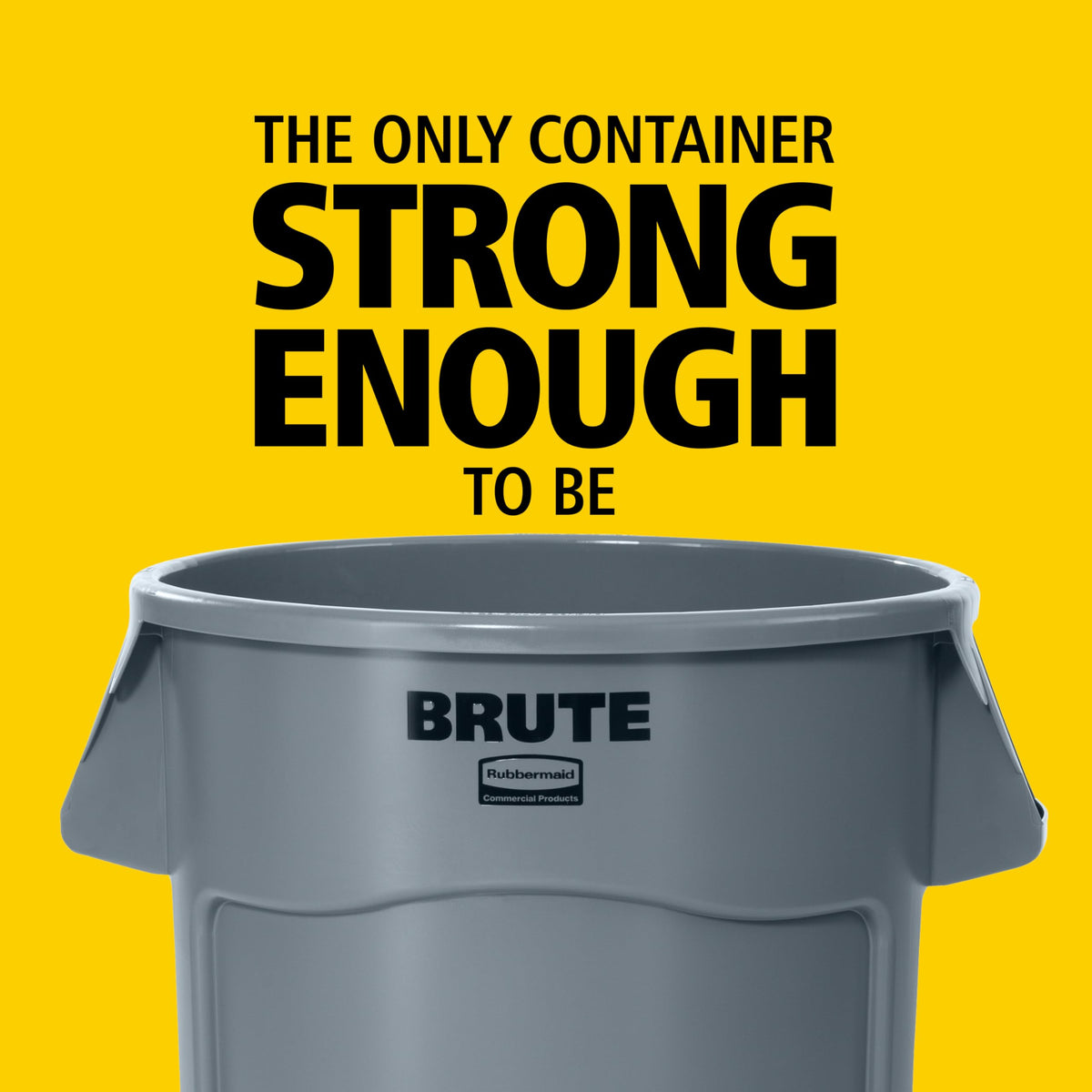 44-Gallon Gray Heavy-Duty Round Trash Container N201