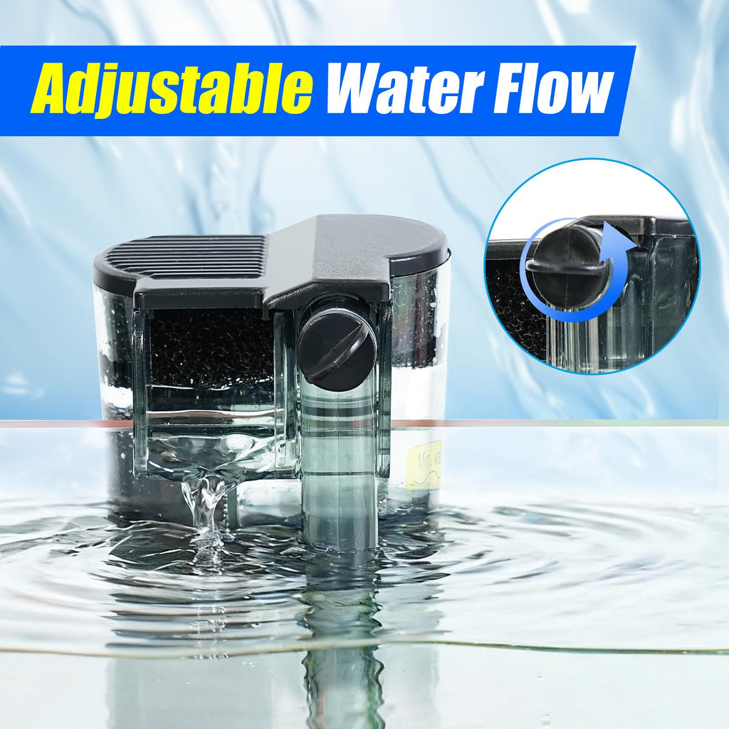 Aquarium Hang on Power Filter 3 Gallon 65GPH G796