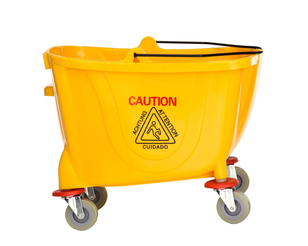 35 qt. Yellow Mop Bucket on Wheels H61708