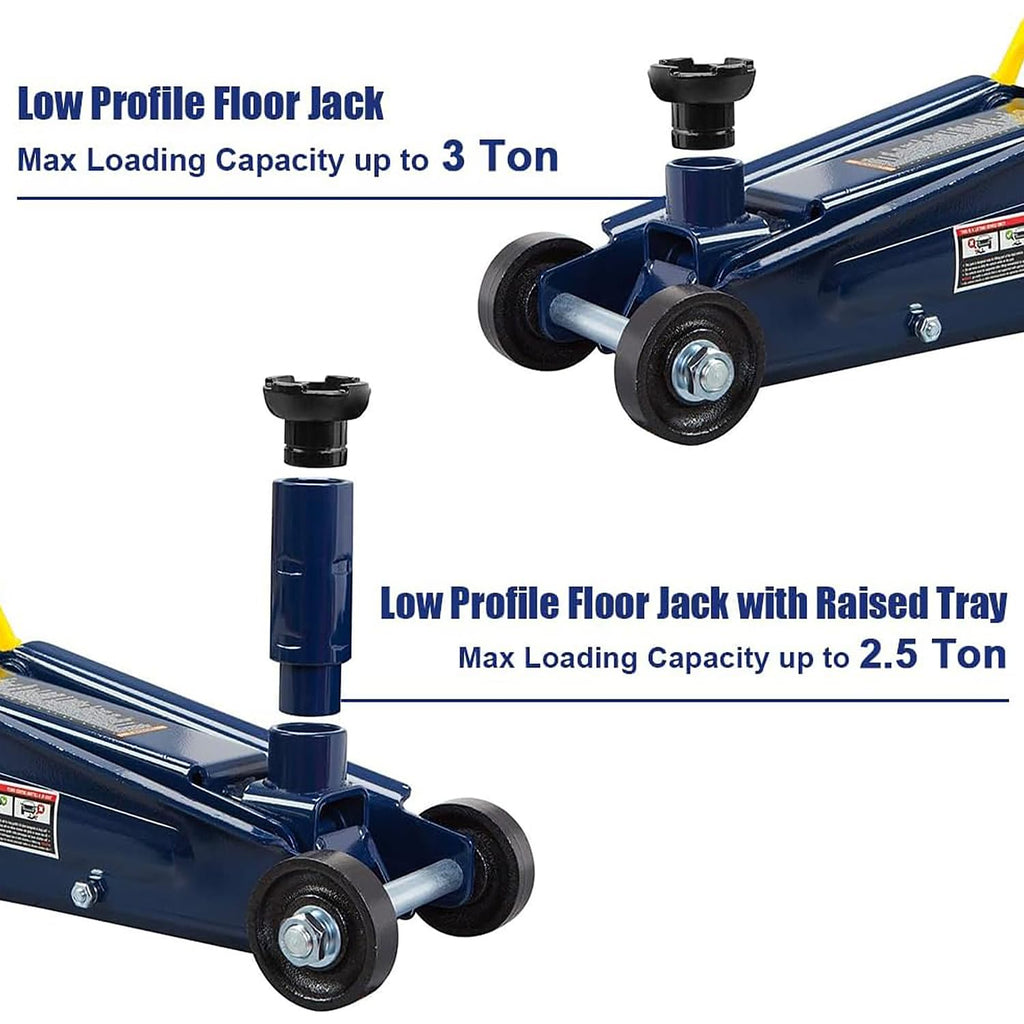 3 Ton Floor Jack & 6 Ton Jack Stands J471387