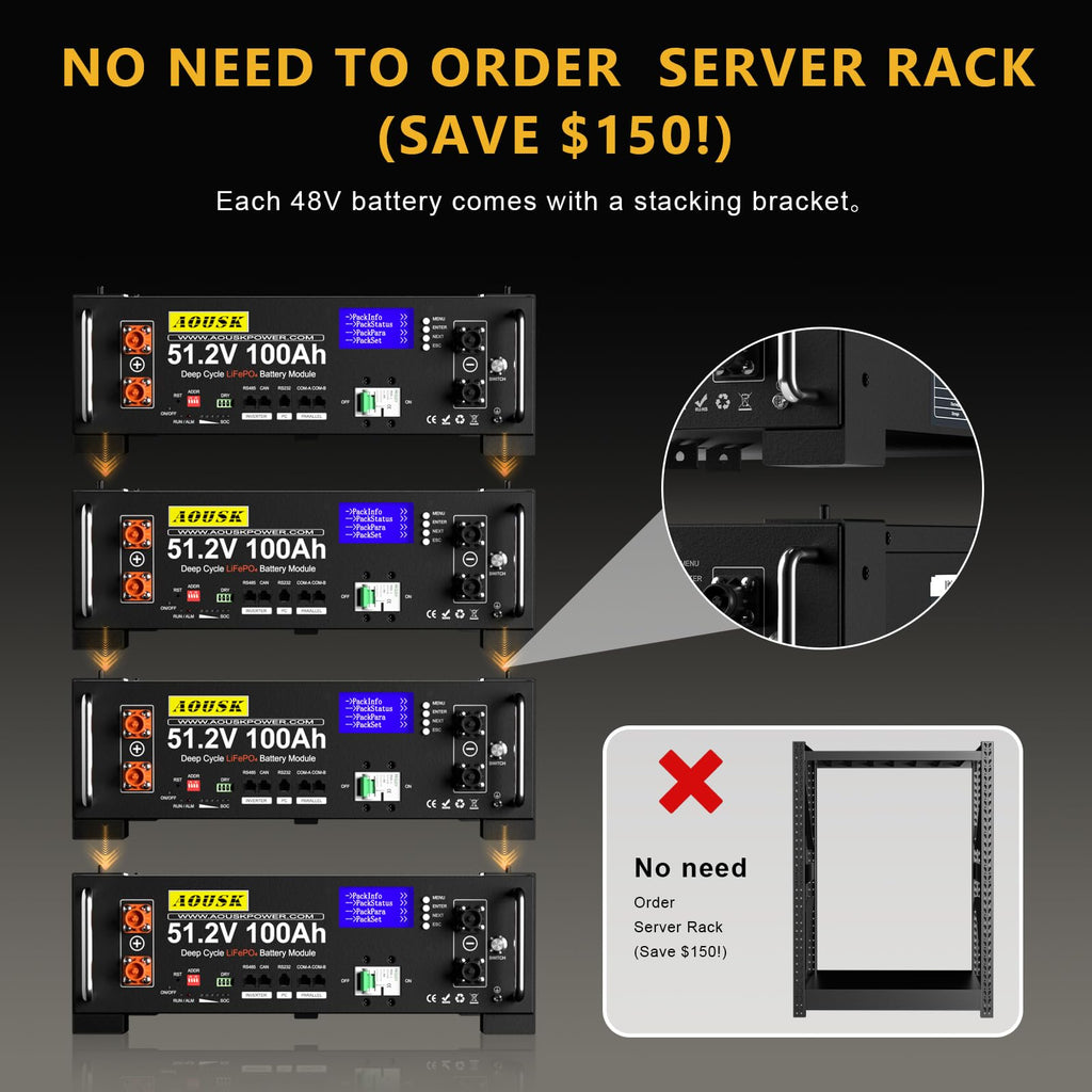 48V 100Ah Lithium LiFePO4 Solar Battery with 100A BMS E496015