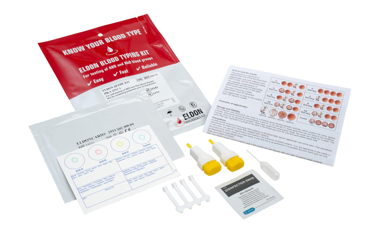 Blood Typing Kit 3 Test Pack V941041