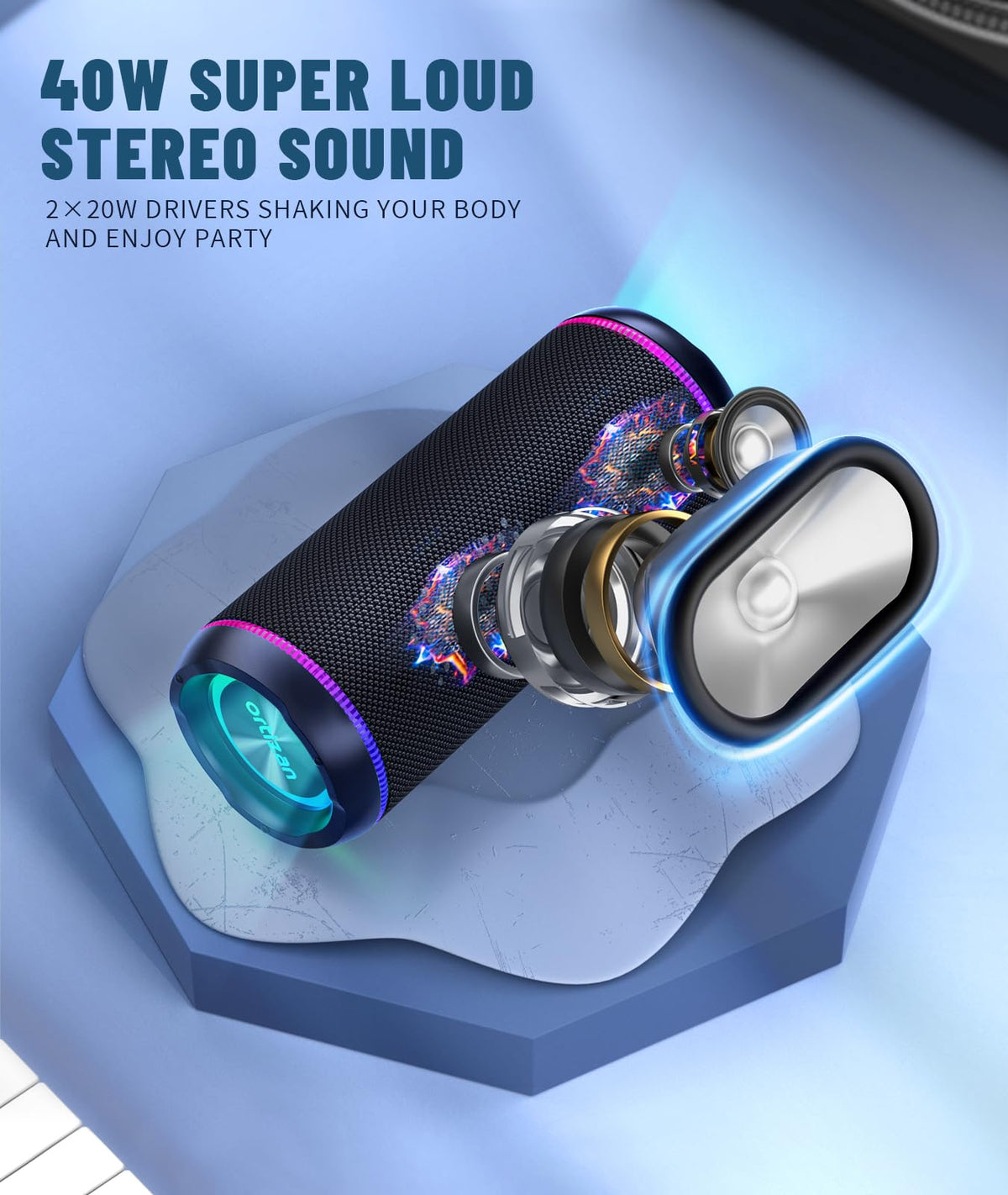 Black Portable Bluetooth Speaker M566876