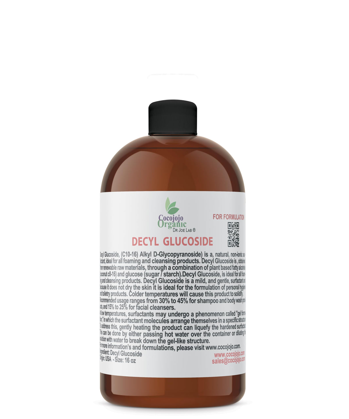 Decyl Glucoside Natural Surfactant 16 Oz N330813