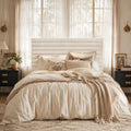 Queen Velvet Upholstered Bed Frame with Adjustable Headboard R946