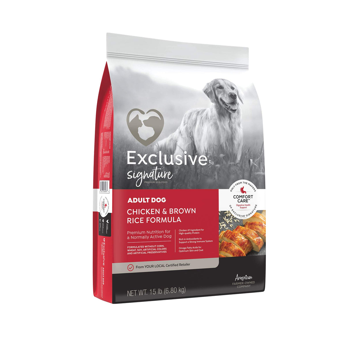 Chicken & Brown Rice Adult Dog Food 15 lb Bag G840