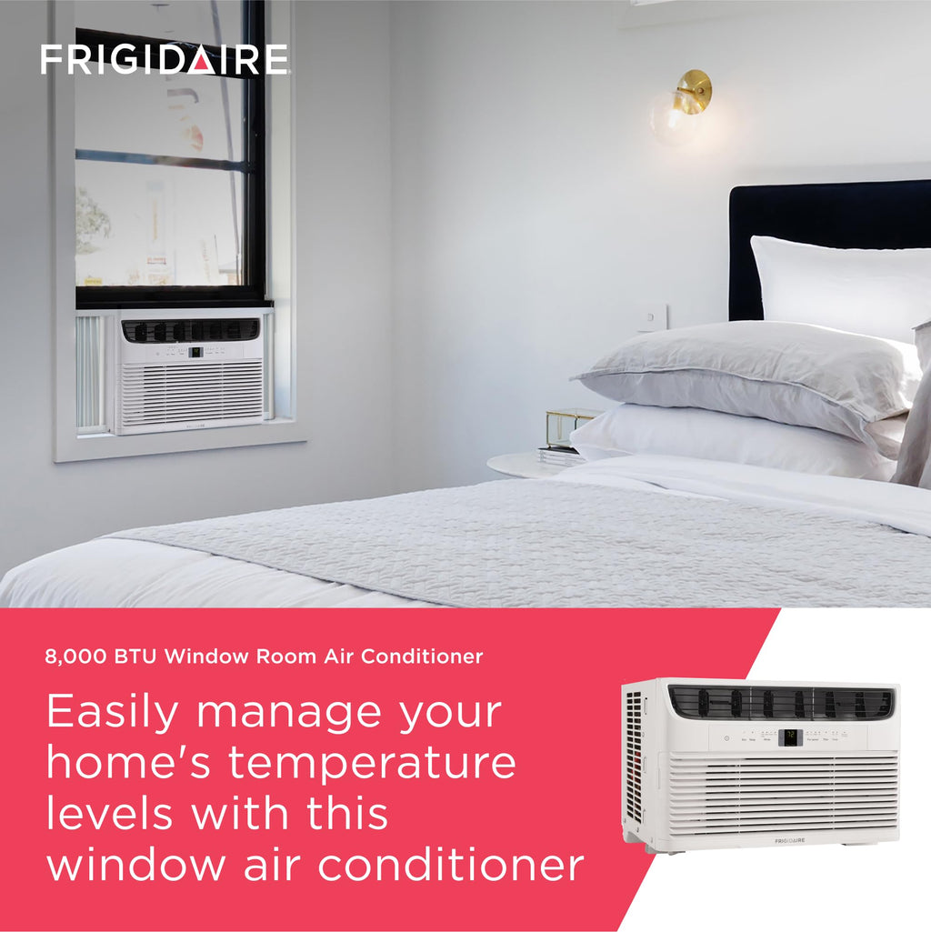 8,000 BTU White Window Air Conditioner with Remote Control W4630