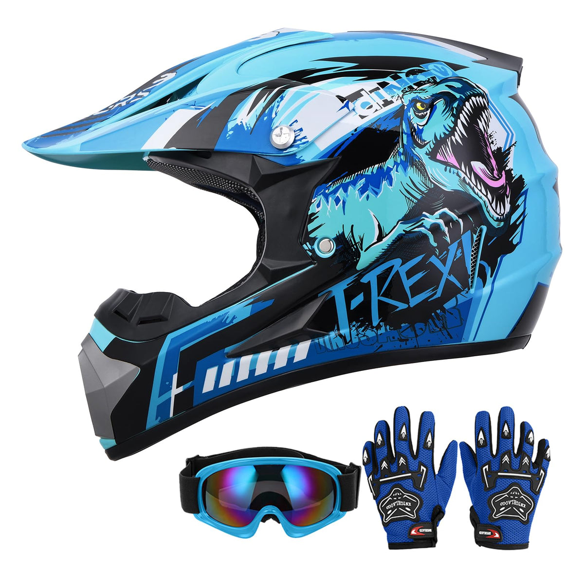 Youth DOT Approved Full Face Motocross Helmet U51555