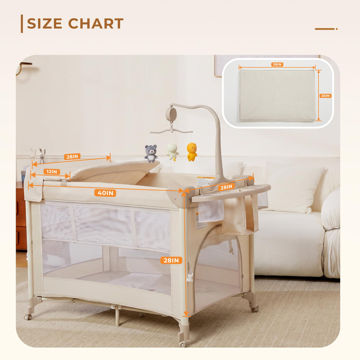 Pack and Play with Baby Bassinet X396