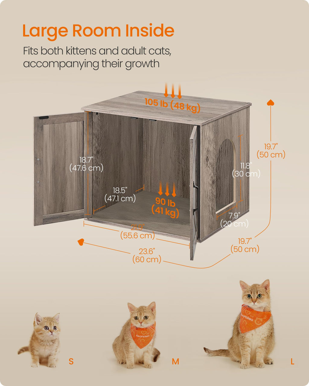 Cat Litter Box Enclosure V45402