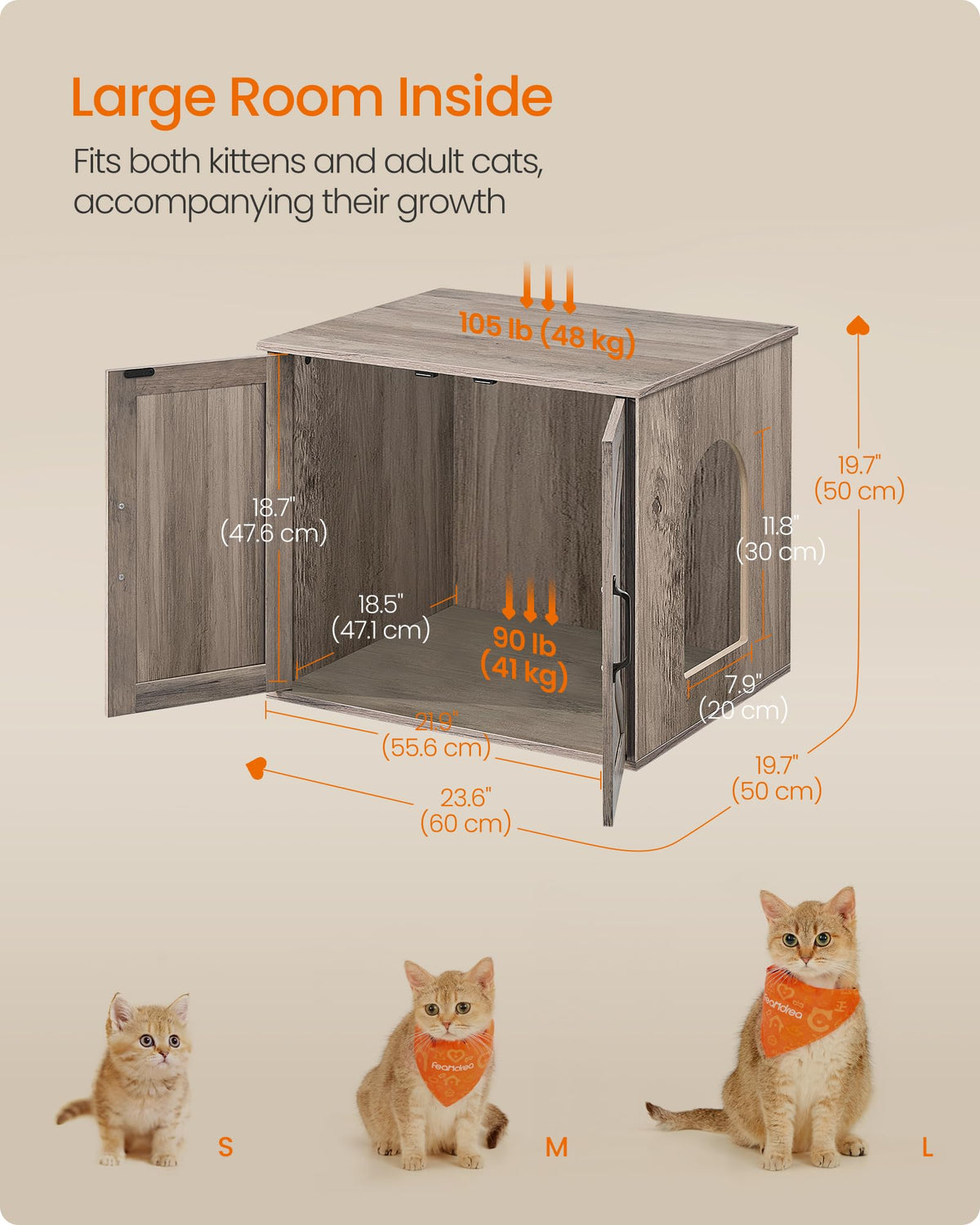 Cat Litter Box Enclosure V45402