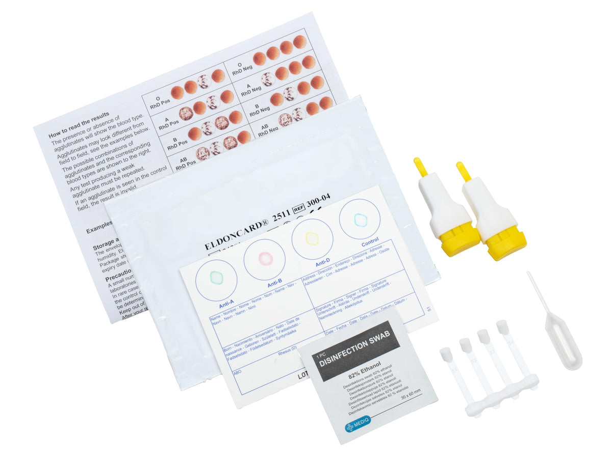 Blood Typing Kit 3 Test Pack V941041