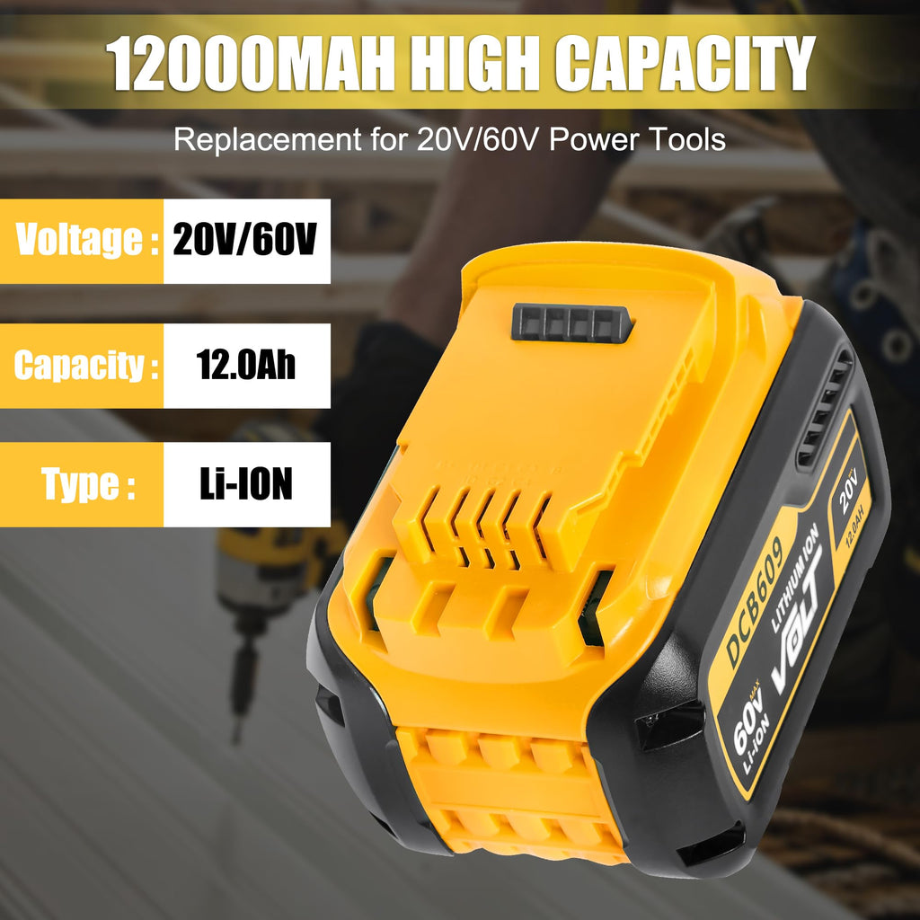 2 Pack 12.0Ah Replacement Battery H451233