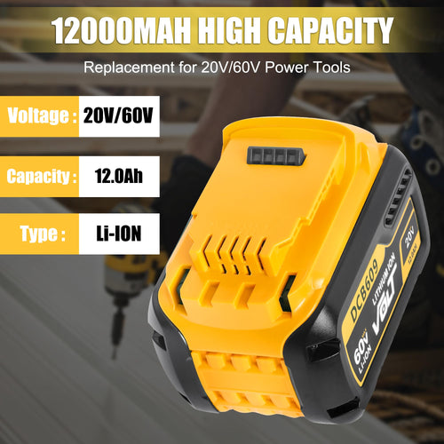 2 Pack 12.0Ah Replacement Battery H451233