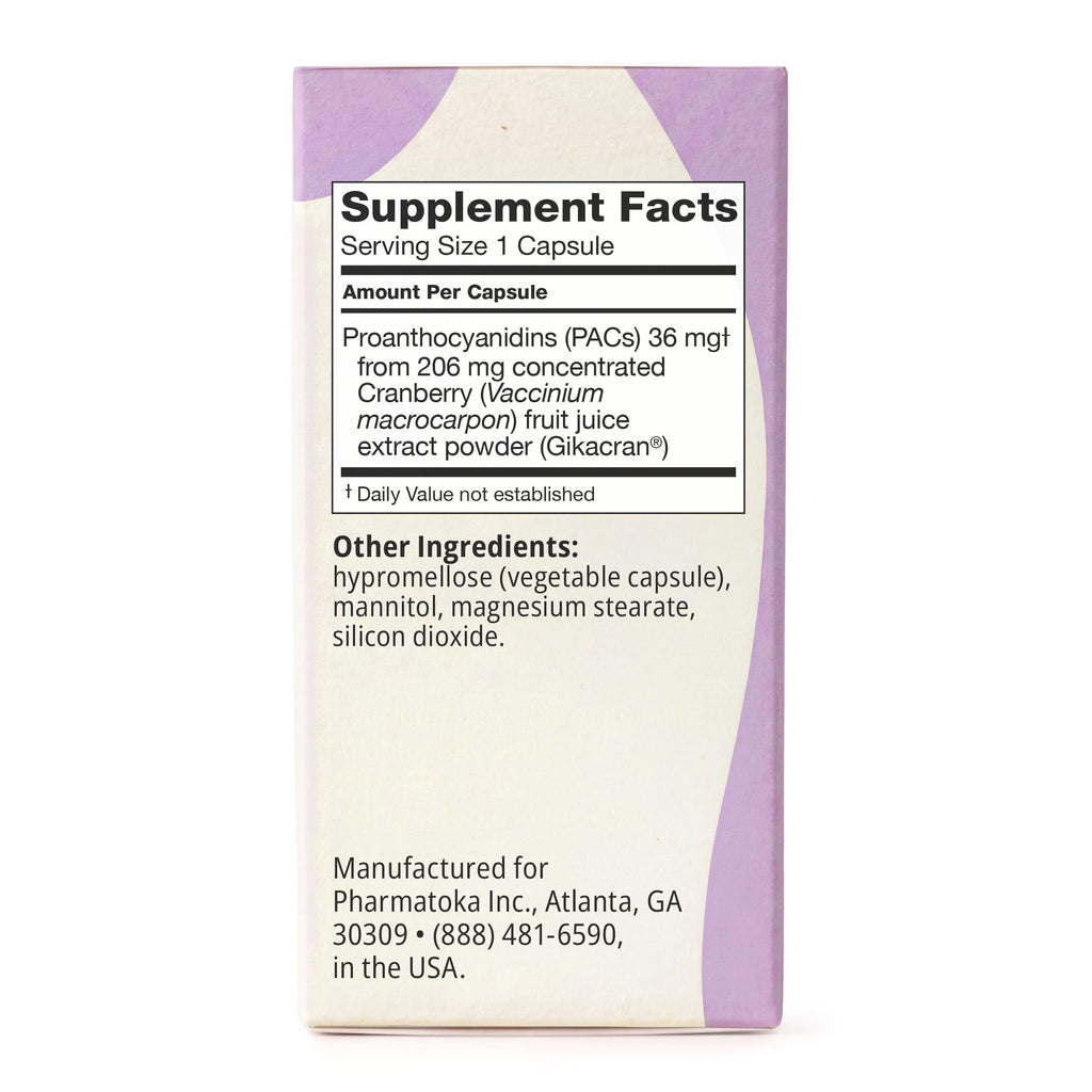 36mg Soluble Bioactive PACs Cranberry Extract 30ct W697