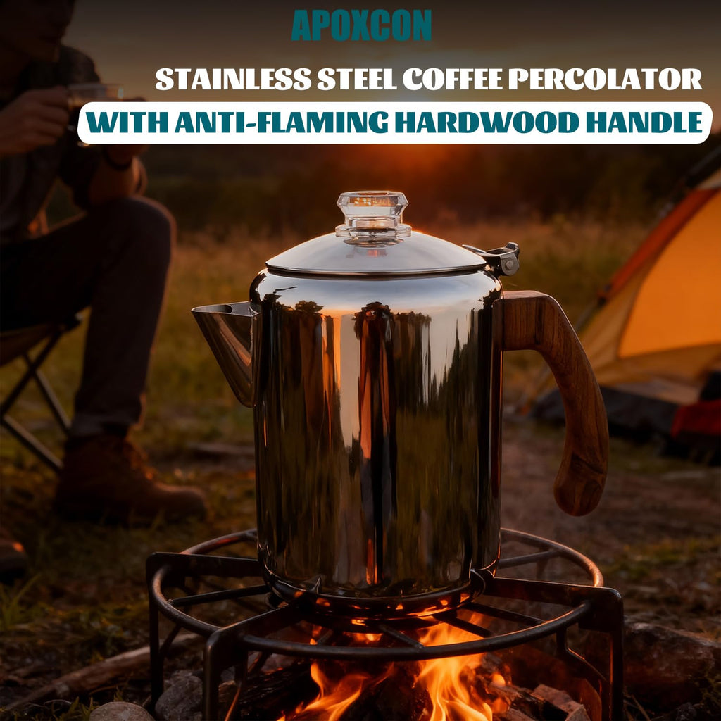 Coffee Percolator Pot Stainless Steel 8 Cup J2316