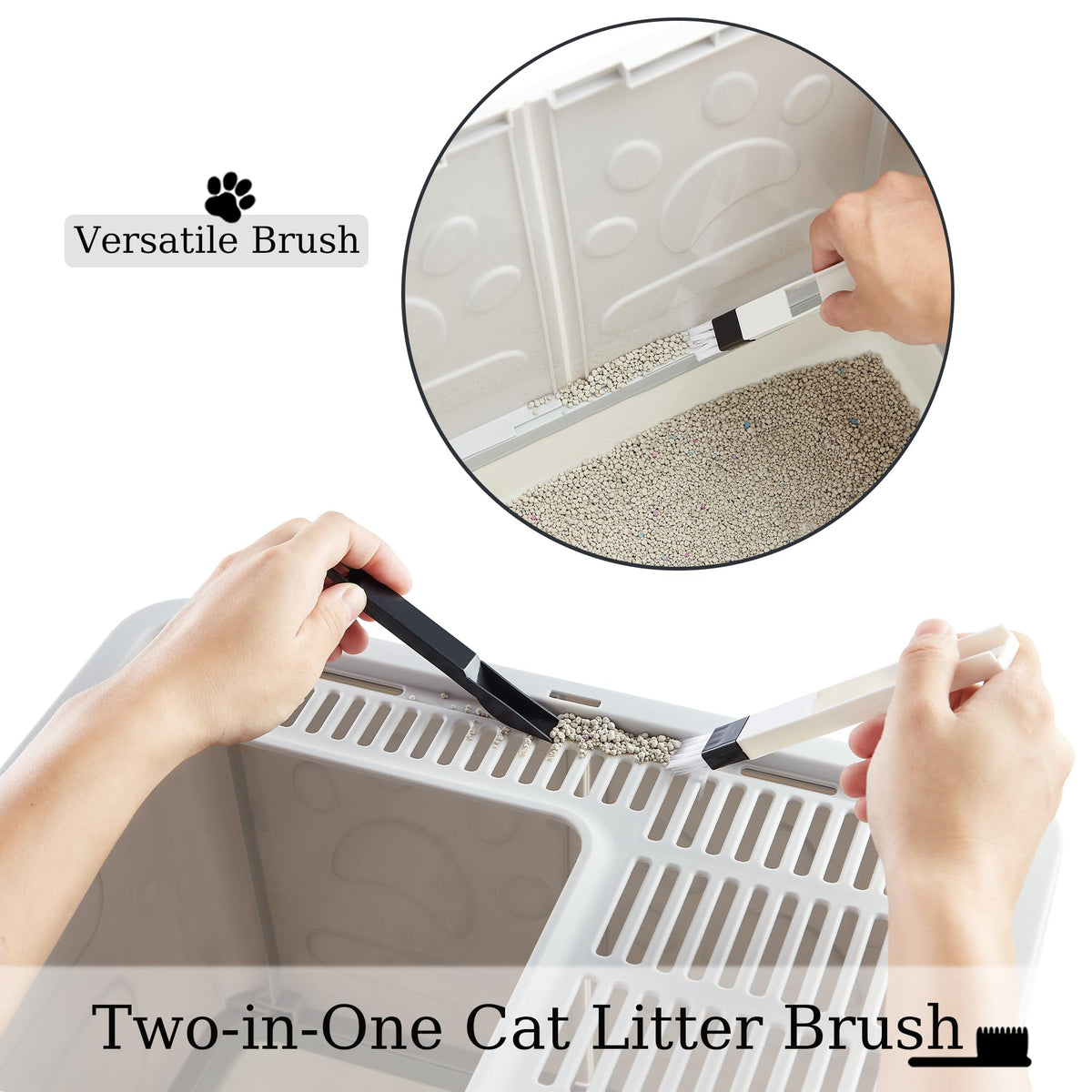 Covered Litter Box with Lid and Scooper Y540