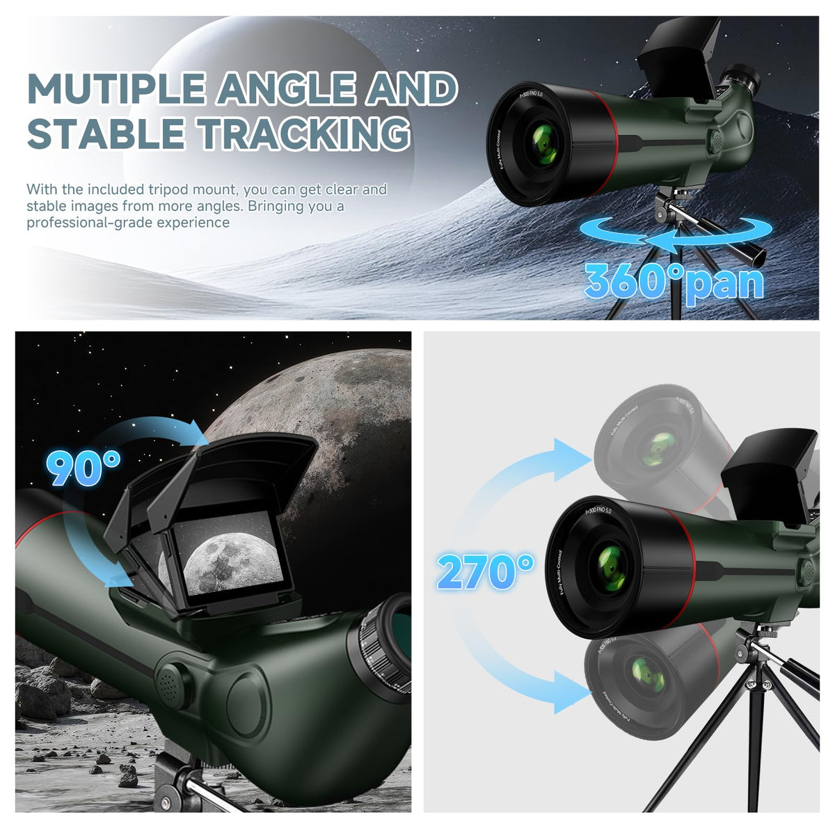 Auto-Focus Portable Digital Electronic Telescope O92894