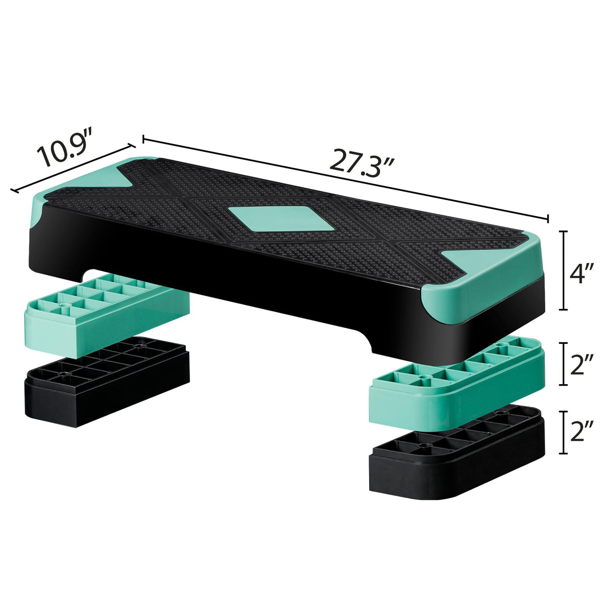 27 Inch Adjustable Aerobic Exercise Step Platform A60941