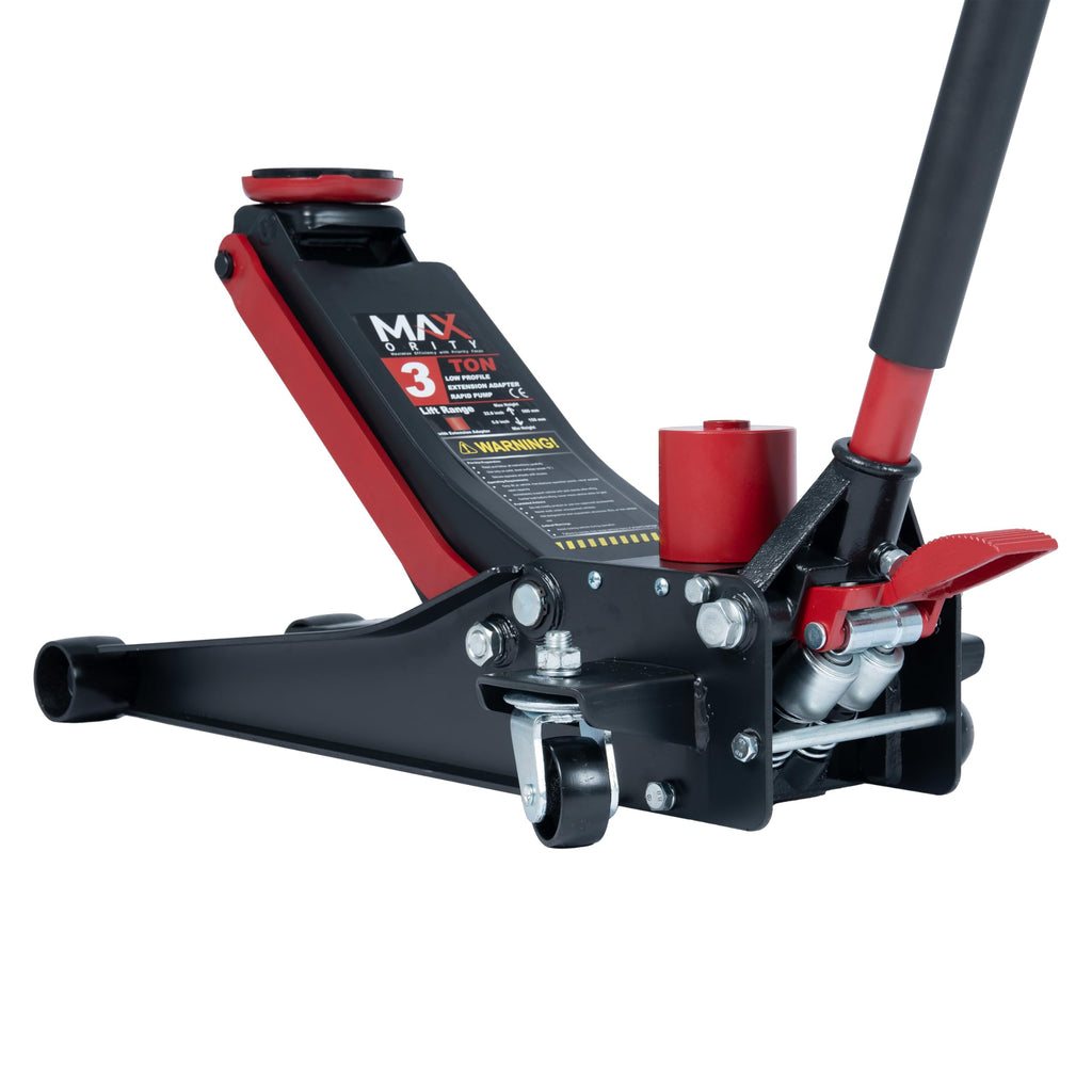 3-Ton Low-Profile Dual Pistons Steel Floor Jack Q4741