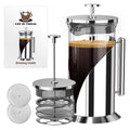 French Press Coffee Maker 34 oz Glass Stainless Steel T7173