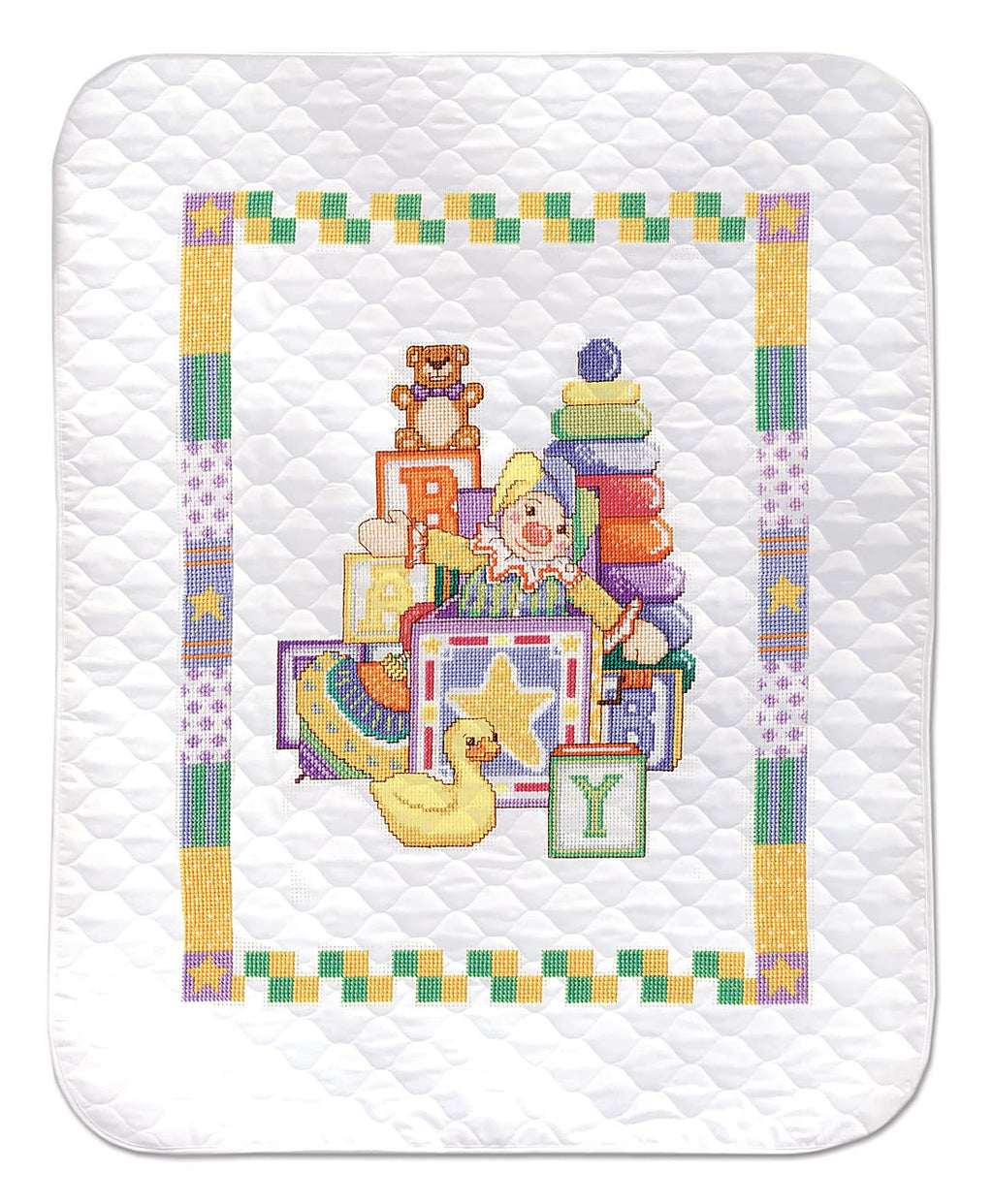 Baby Quilt Cross Stitch Kit, 34"x43" N679288