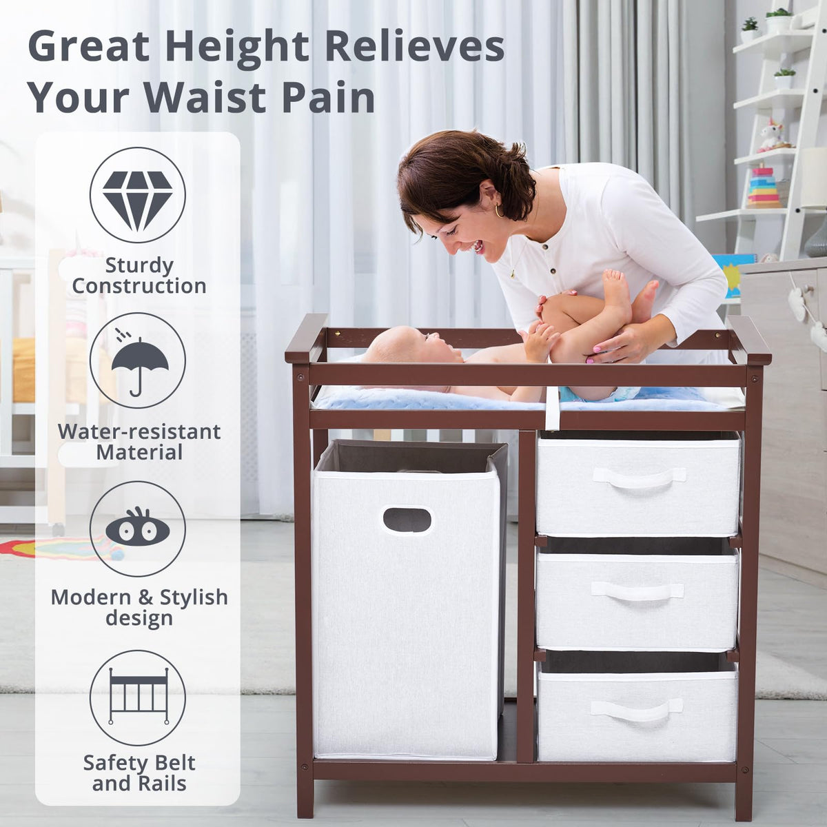 Wooden Baby Changing Table Z95342