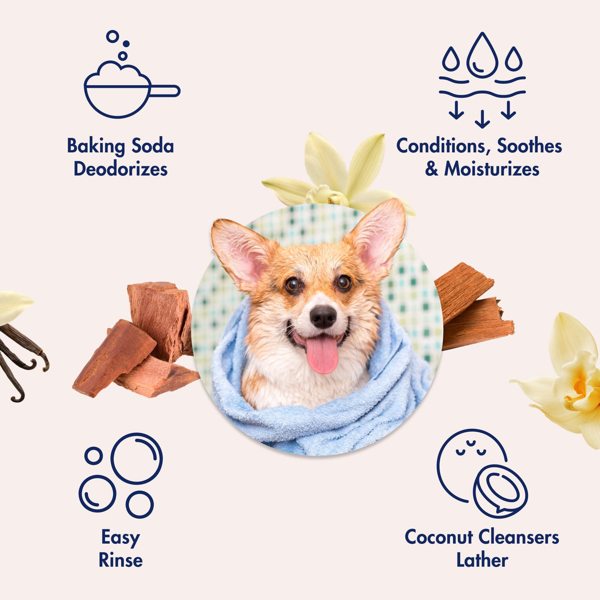 Vanilla Sandalwood Dog Shampoo 32 Fl Oz D883179