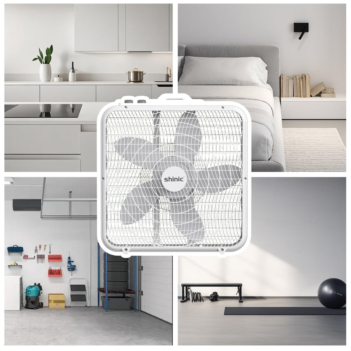 20" Box Fan with Thermostat G925424