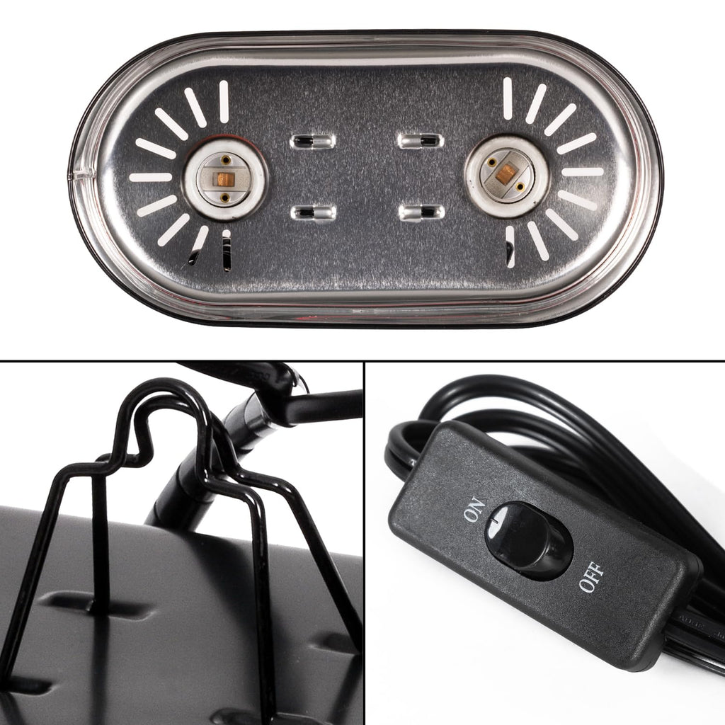 100W Basking Spot Light & 26W UVA UVB Bulb Combo Pack P793343