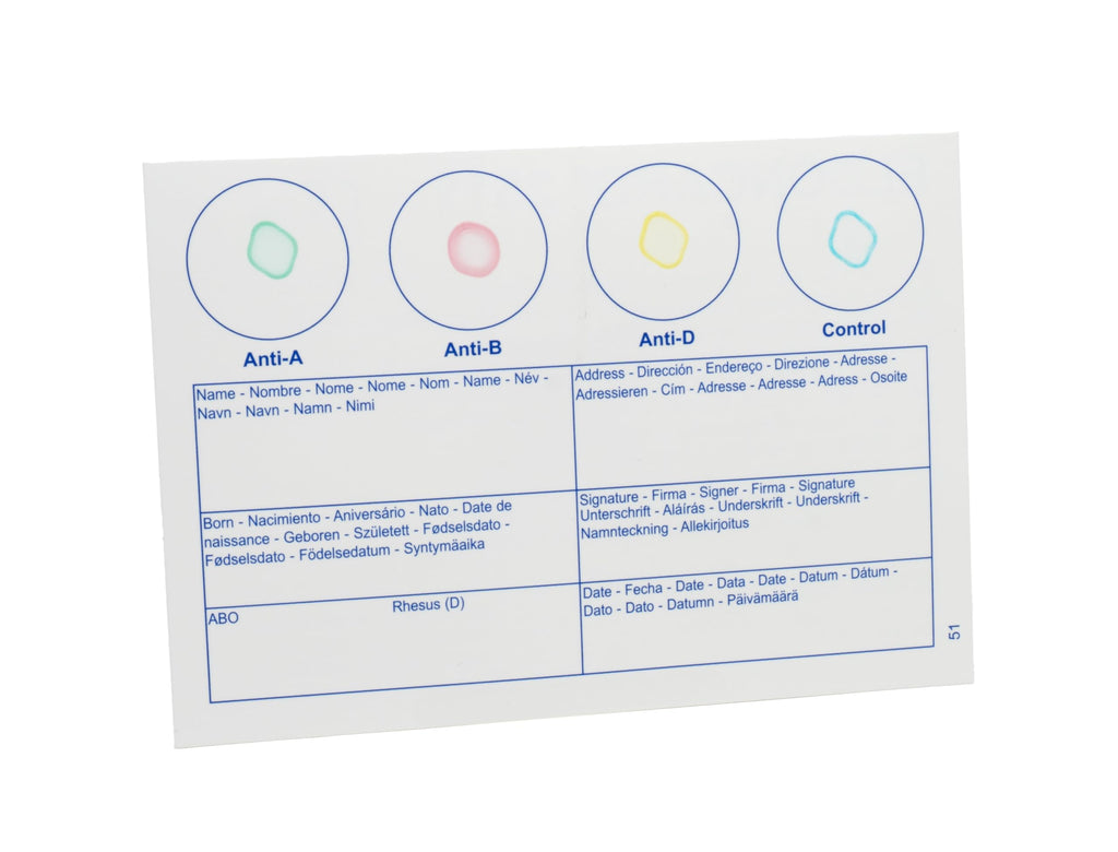 Blood Typing Kit 3 Test Pack V941041