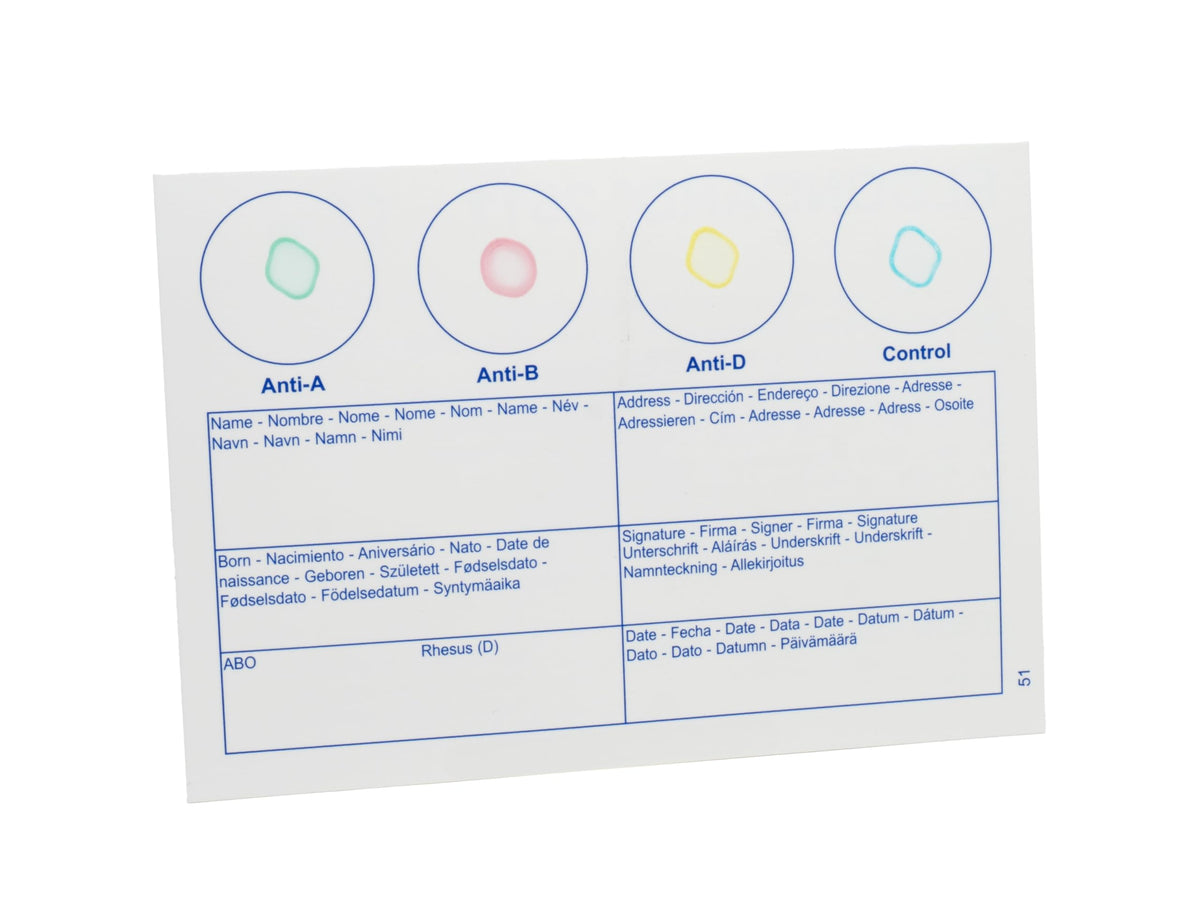 Blood Typing Kit 3 Test Pack V941041