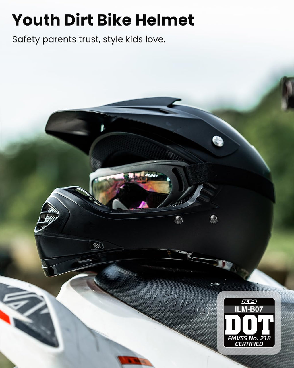 Kids Full-Face Dirt Bike Helmet S903