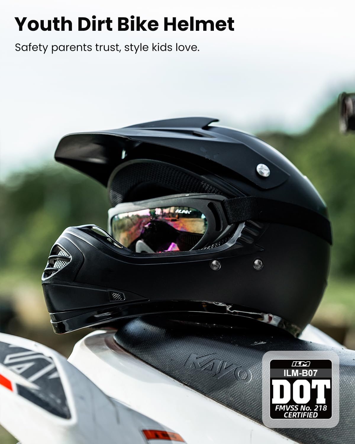 Kids Full-Face Dirt Bike Helmet S903