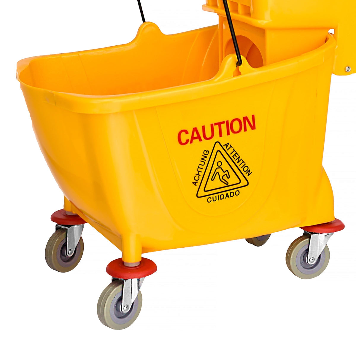 35 qt. Yellow Mop Bucket on Wheels H61708