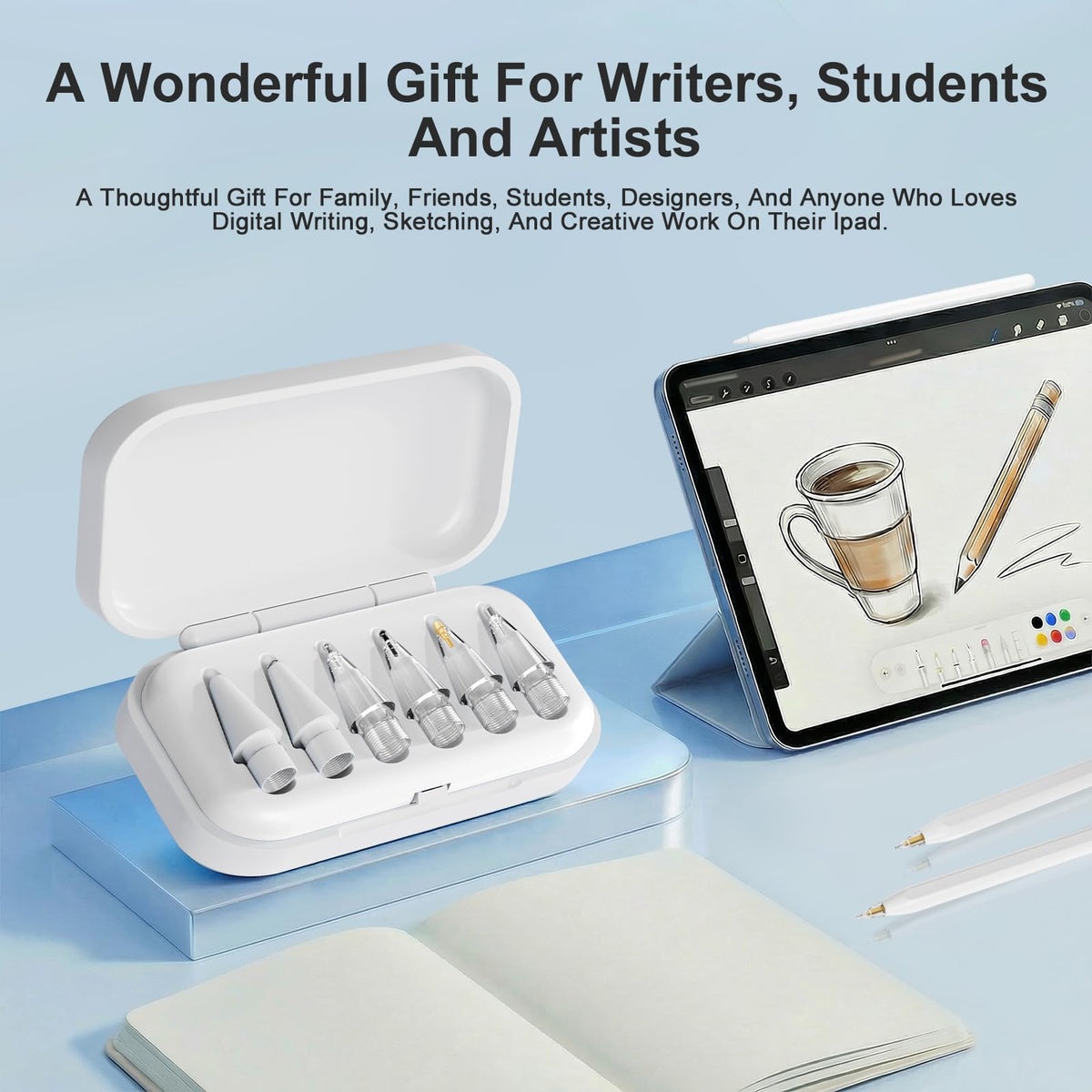 6 Pack White Pencil Tips for Apple Pencil H888543