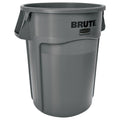 44-Gallon Gray Heavy-Duty Round Trash Container N201