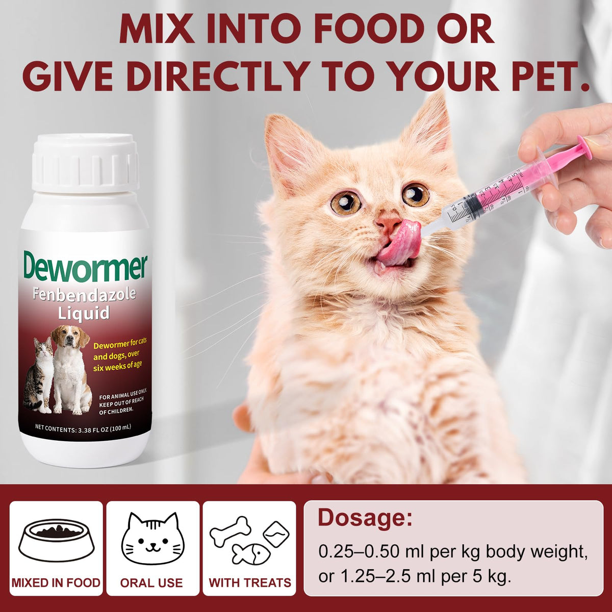 Fenbendazole Dewormer 100 ml Liquid P83043