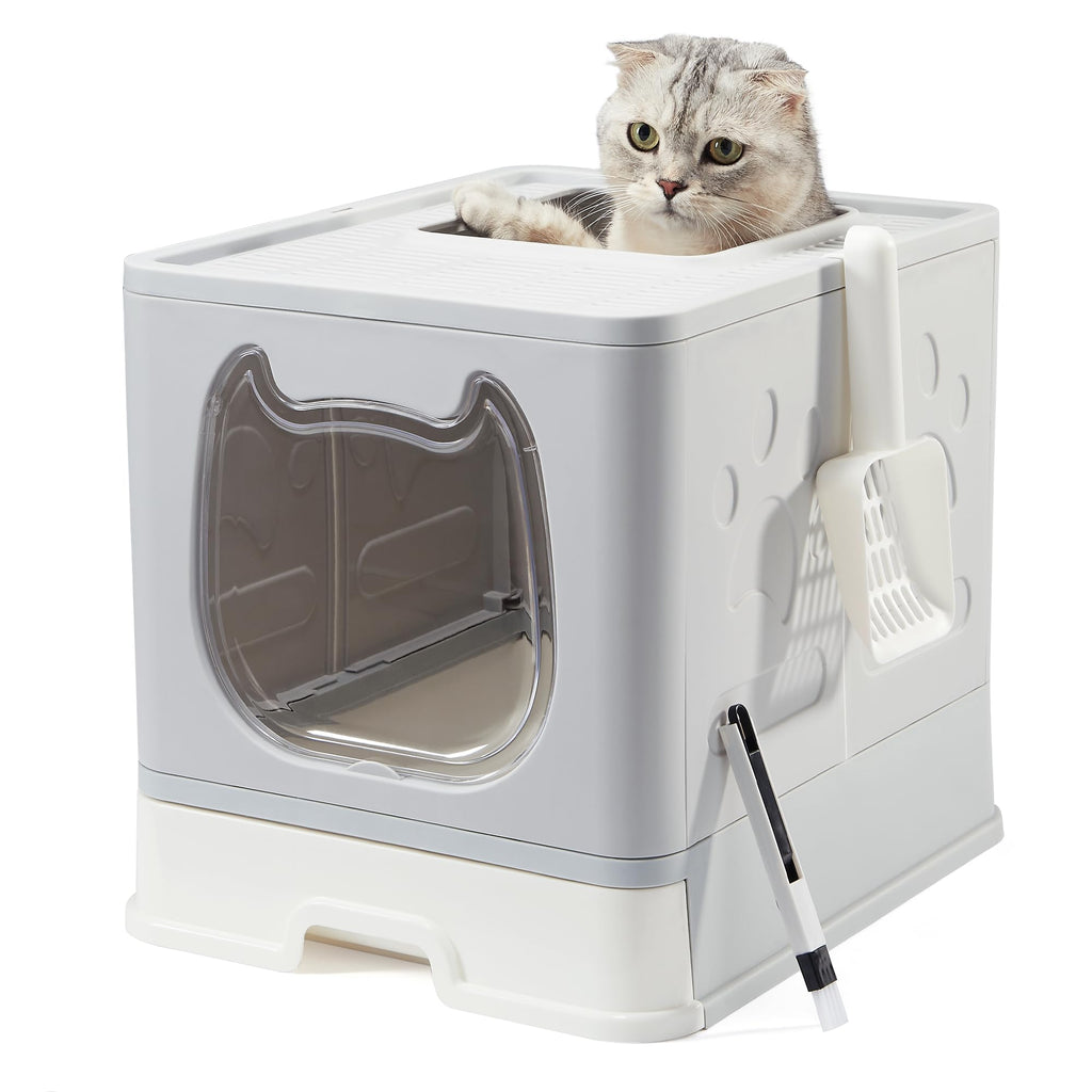 Covered Litter Box with Lid and Scooper Y540