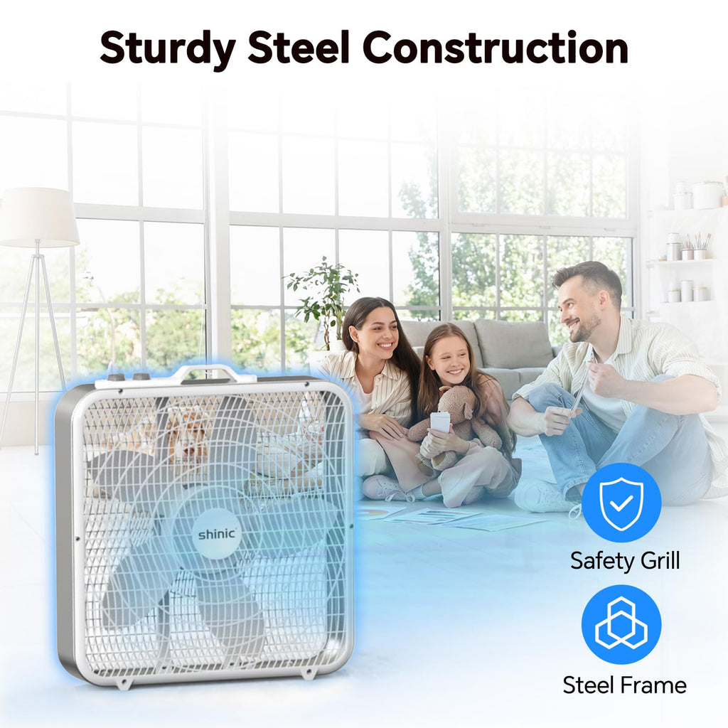 20" Box Fan with Thermostat G925424