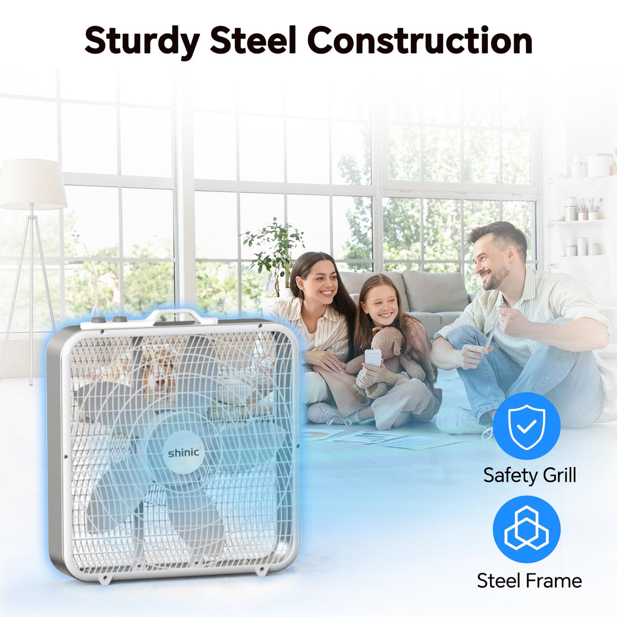 20" Box Fan with Thermostat G925424