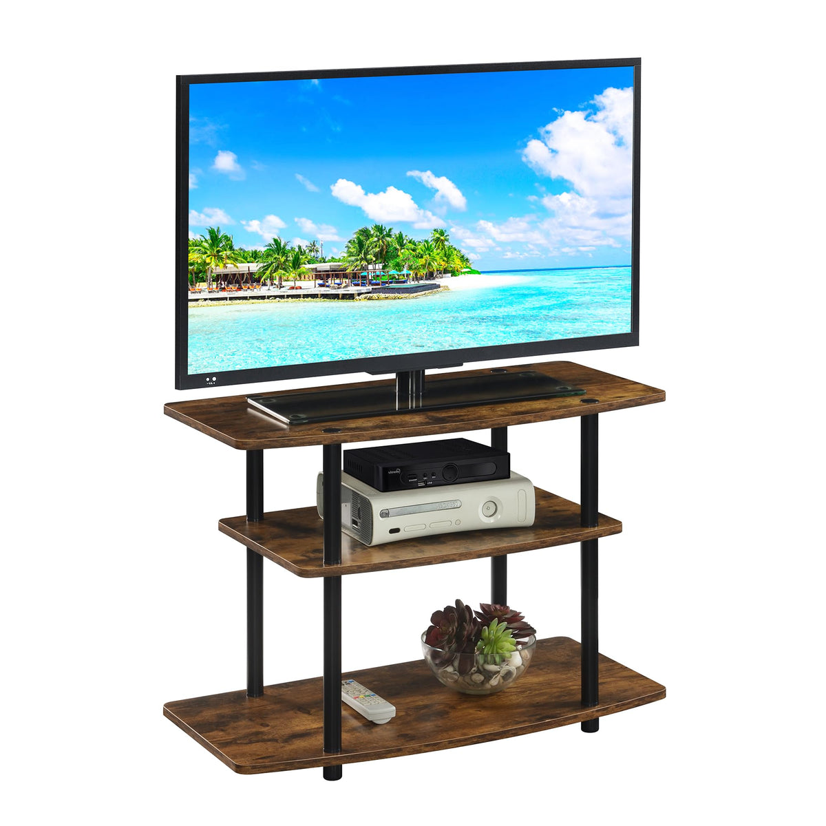 3-Tier TV Stand with Shelves H74898