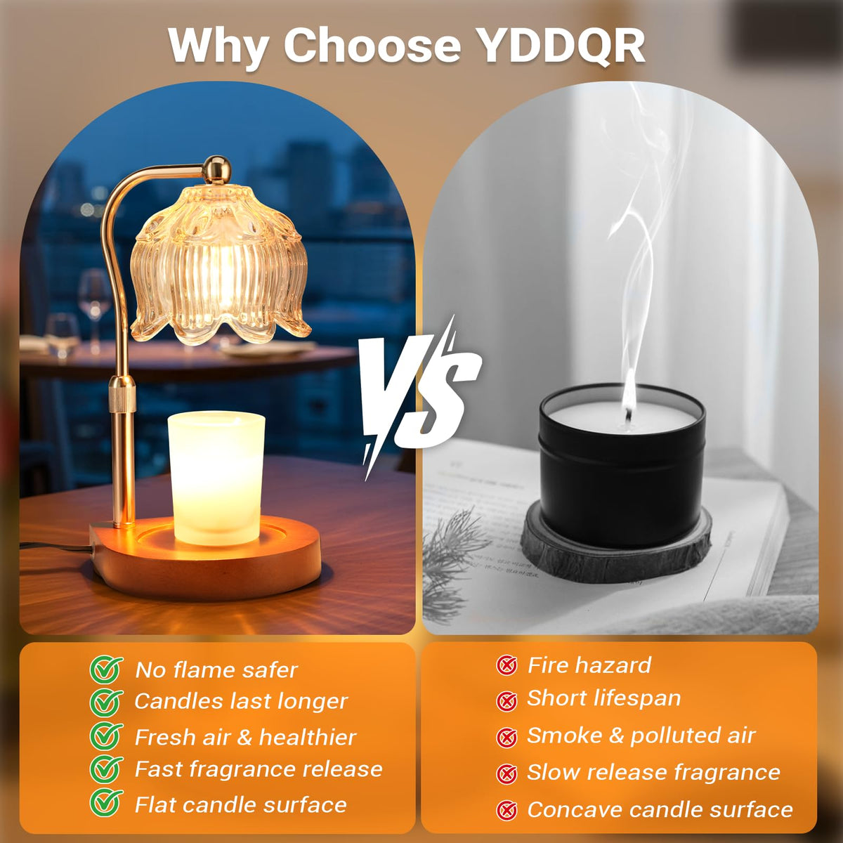 Candle Warmer Lamp with Timer and Dimmer L399