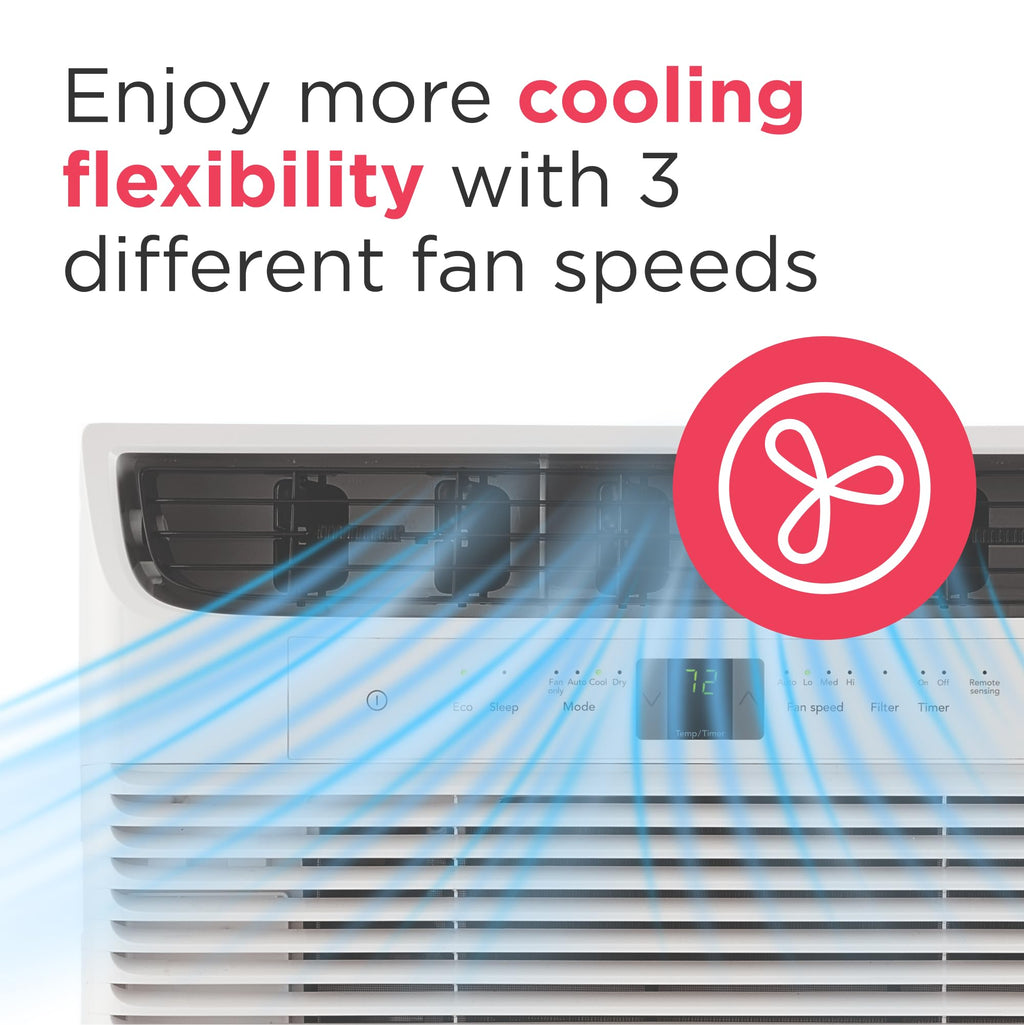 8,000 BTU White Window Air Conditioner with Remote Control W4630