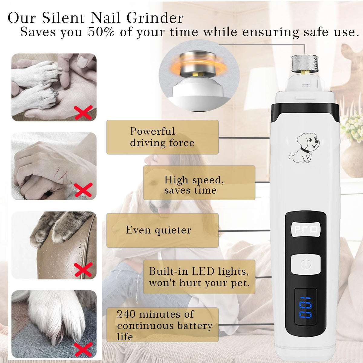 Dog Nail Clippers and Nail Grinder Set N10205