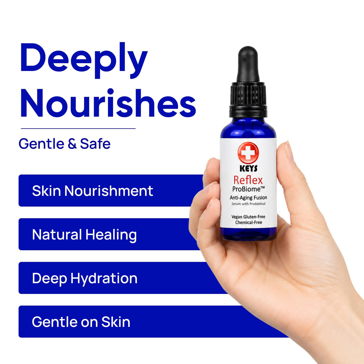 Anti-Aging Face Serum Organic Botanical Oils 1 oz W808846