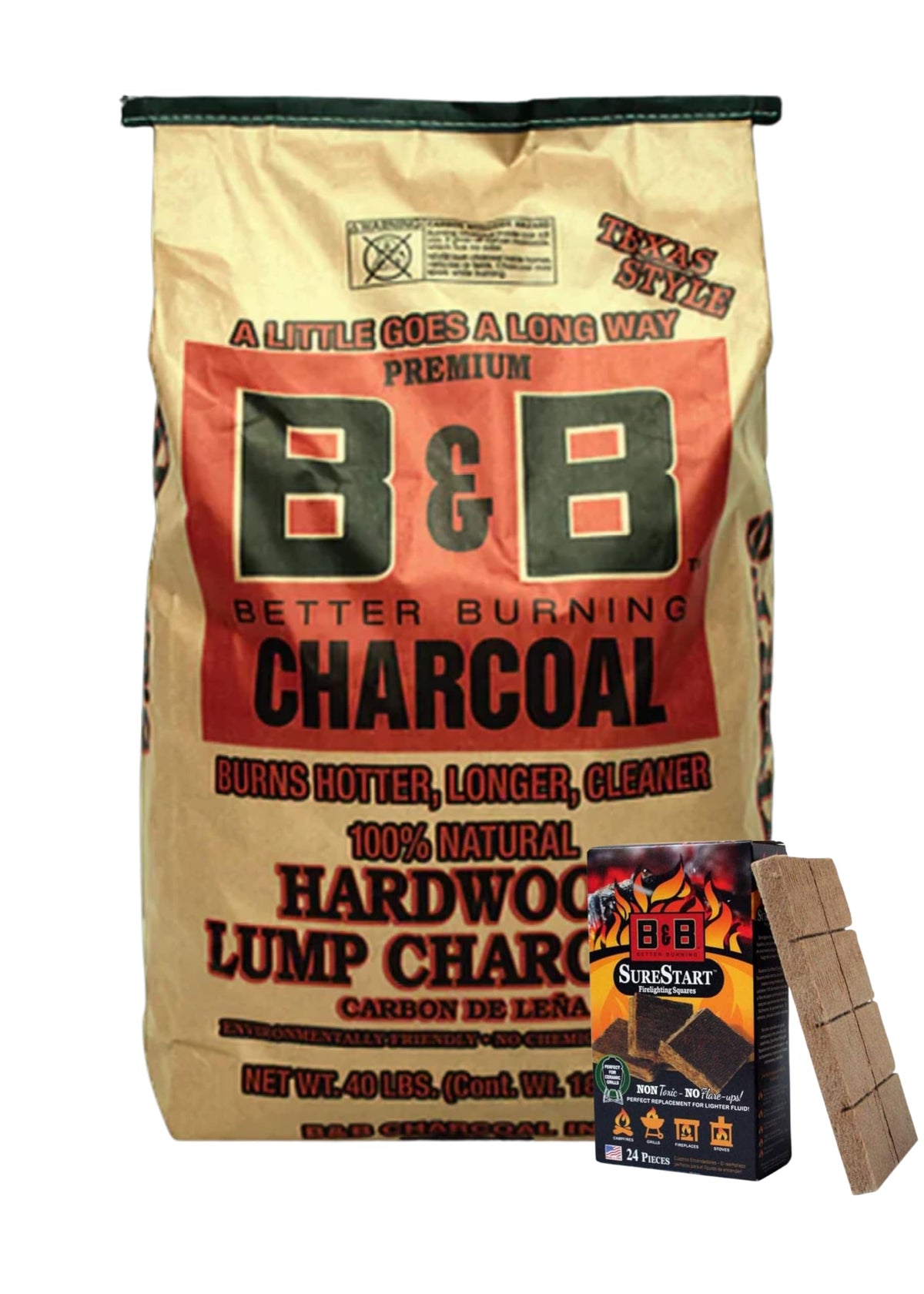 Charcoal Briquets with 24 Firelighting Squares C72588