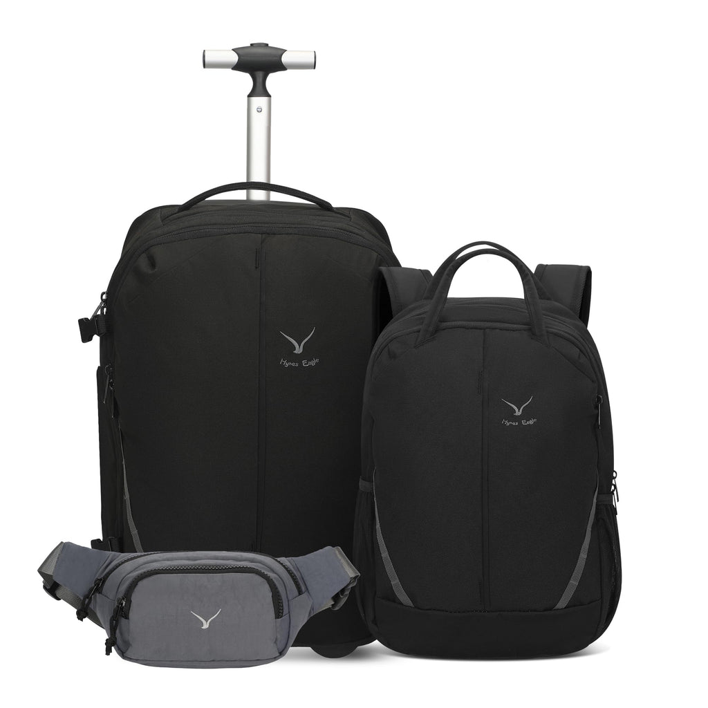 Rolling Backpack with Wheels 43L with Personal Item Bag L7679