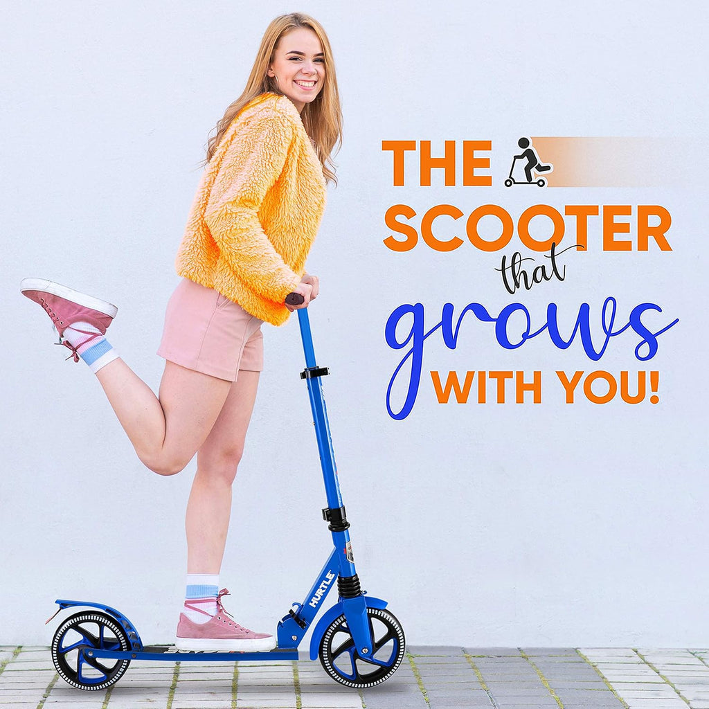 2-Wheel Folding Kick Scooter with Adjustable T-Bar Handlebar W5144