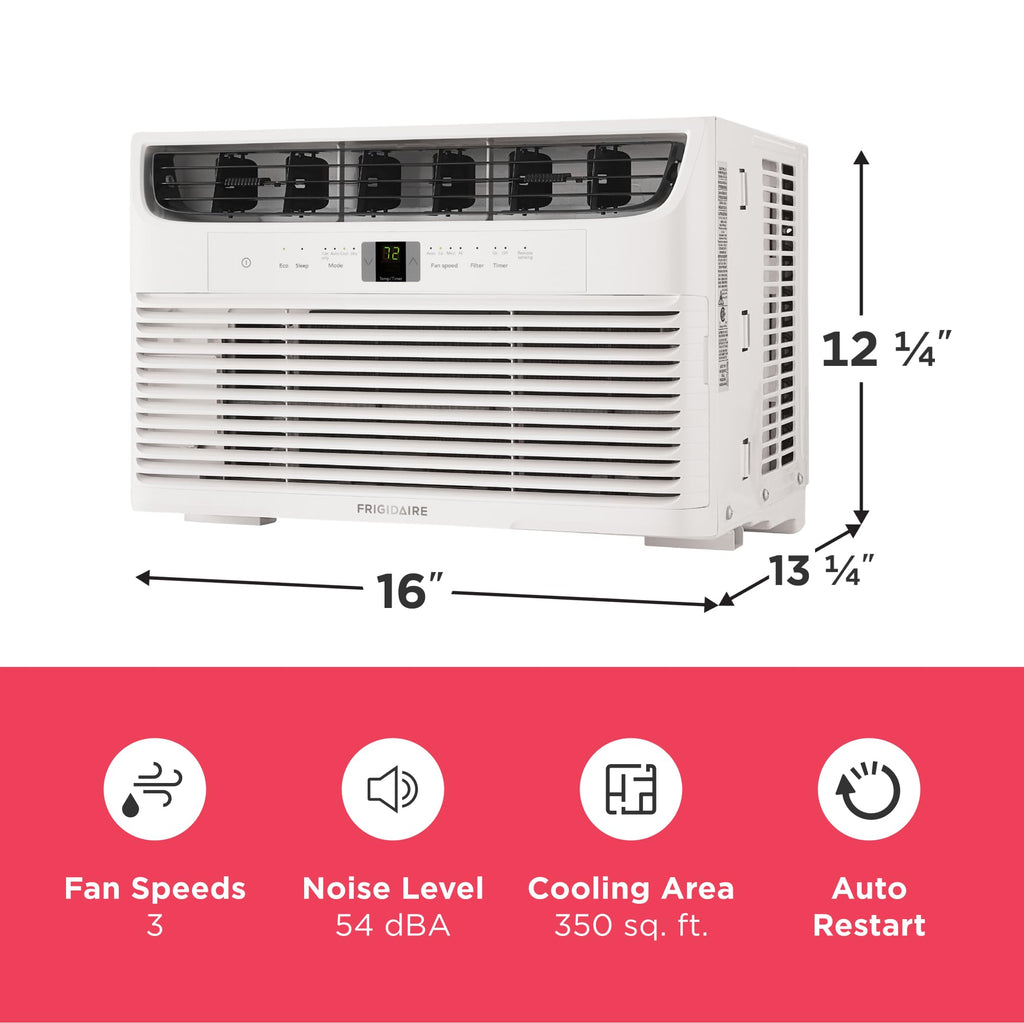 8,000 BTU White Window Air Conditioner with Remote Control W4630